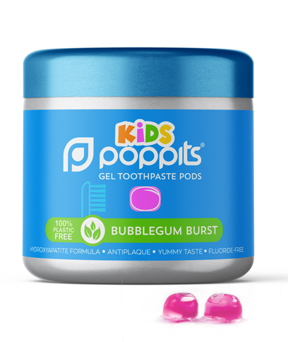 Bubblegum flavor toothpaste pods